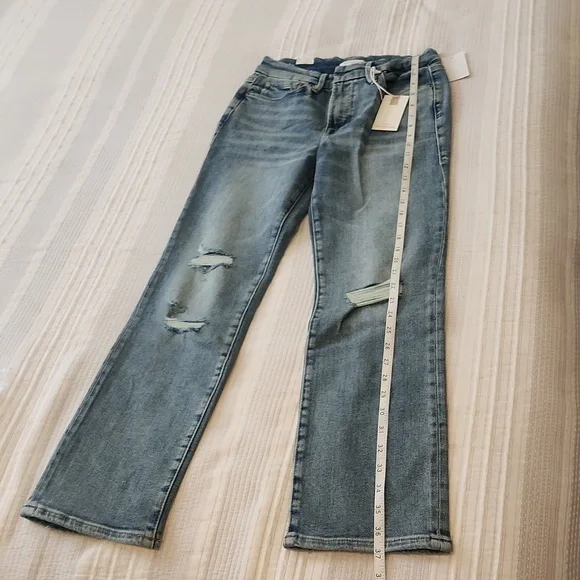 Good American Good Legs Straight Jeans in blue size 6 new with tag - Picture 16 of 17